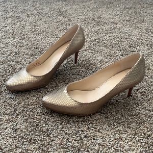 Cole Haan Gold Heels